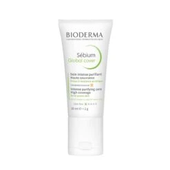 Bioderma SEBIUM GLOBAL COVER - Soin Intense Purifiant Haute Couvrance - Visage - Peaux à Tendance Acnéique, 30ml