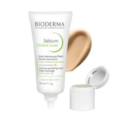 Bioderma SEBIUM GLOBAL COVER - Soin Intense Purifiant Haute Couvrance - Visage - Peaux à Tendance Acnéique, 30ml -Bioderma 3401360145207 5 1
