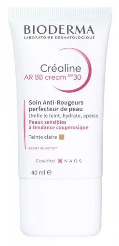 Bioderma CREALINE AR - BB Crème - Soin Anti-Rougeurs Perfecteur De Peau Teinte Claire - SPF30, 40ml