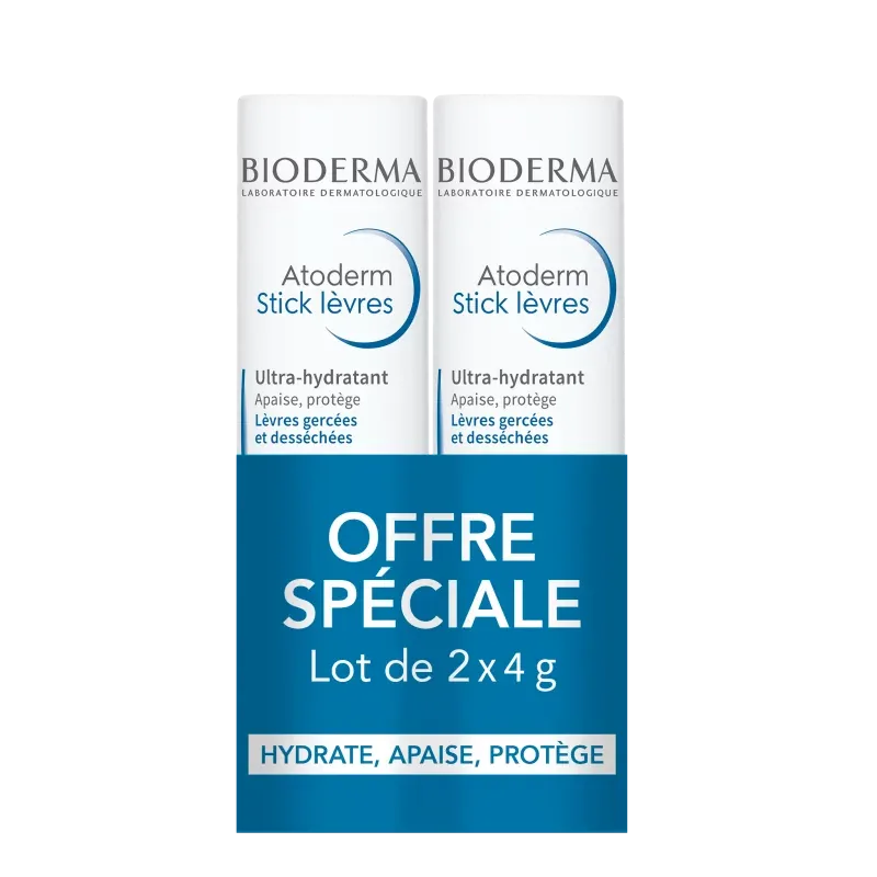 Bioderma Atoderm Stick Lèvres X2 2 Bioderma Atoderm Stick Lèvres X2
