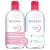 Bioderma Créaline H2O TS Eau Micellaire Nettoyante 2X500ml -Bioderma bioderma crealine ts h2o solution micellaire demaquillante 2x500ml