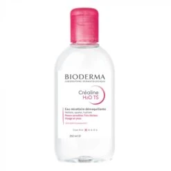 Bioderma CREALINE H2O TS - Eau Micellaire Démaquillante - Visage Et Yeux - Peaux Sensibles Très Sèches, 250ml