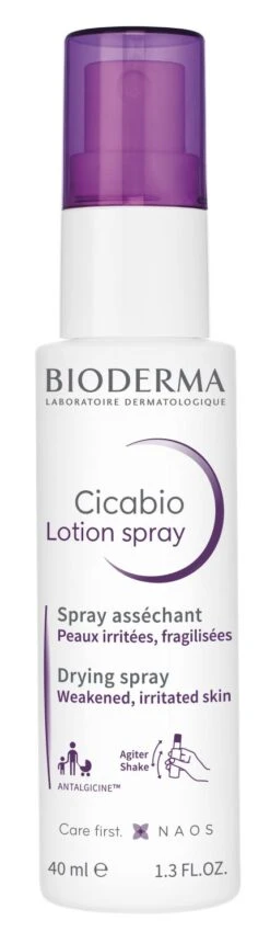 Bioderma CICABIO - Lotion Spray Asséchant - Peaux Irritées Et Fragilisées, 40ml