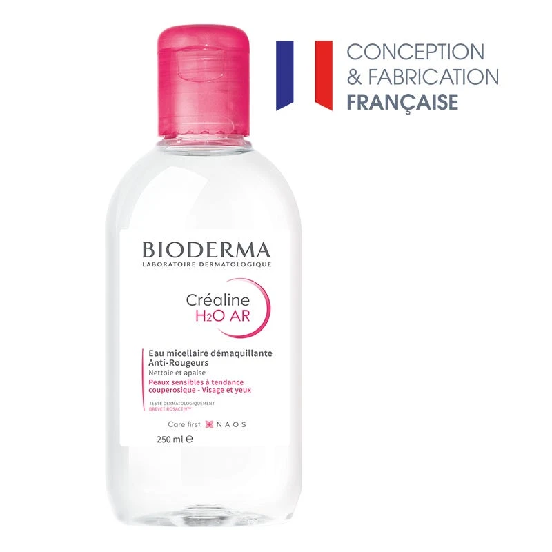 Bioderma CREALINE H2O AR - Eau Micellaire Démaquillante Anti-Rougeurs - Visage Et Yeux - Peaux Sensibles à Tendance Couperosique, 250ml 5 Bioderma CREALINE H2O AR - Eau Micellaire Démaquillante Anti-Rougeurs - Visage Et Yeux - Peaux Sensibles à Tendance Couperosique, 250ml – Image 3