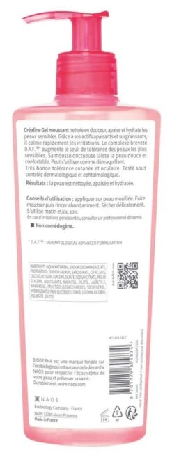 Bioderma CREALINE - Gel Moussant Nettoyant Et Apaisant Micellaire - Visage Et Yeux - Peaux Sensibles, 500ml 8 Bioderma CREALINE - Gel Moussant Nettoyant Et Apaisant Micellaire - Visage Et Yeux - Peaux Sensibles, 500ml -Bioderma crealine gel moussant f500ml 3701129804834