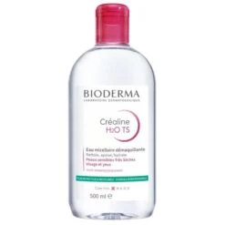 Bioderma CREALINE H2O TS - Eau Micellaire Démaquillante - Visage Et Yeux - Peaux Sensibles Très Sèches, 500ml