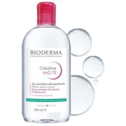 Bioderma CREALINE H2O TS - Eau Micellaire Démaquillante - Visage Et Yeux - Peaux Sensibles Très Sèches, 500ml -Bioderma crealine h2o ts f500ml 3701129805015 2