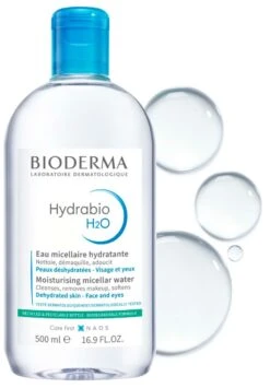 Bioderma HYDRABIO H2O - Eau Micellaire Démaquillante Hydratante - Visage Et Yeux - Peaux Sensibles Déshydratées, 500ml -Bioderma hydrabio h2o f500ml 28381r f500ml 3401321549020