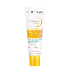 Bioderma PHOTODERM - Crème Solaire Teintée Claire SPF50+ - Visage - Peaux Sensibles Sèches, 40ml