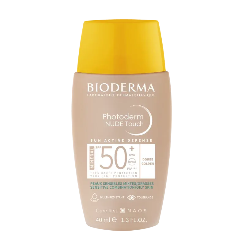 Bioderma Photoderm Nude Touch SPF50+ Teinte Dorée 40ml 3 Bioderma Photoderm Nude Touch SPF50+ Teinte Dorée 40ml