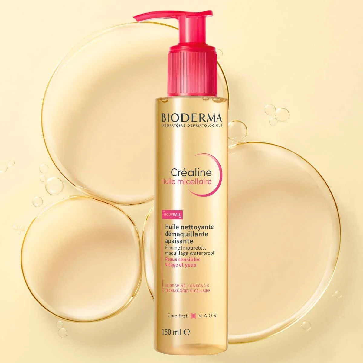Bioderma CREALINE - Huile Micellaire Nettoyante Démaquillante Apaisante - Visage Et Yeux - Peaux Sensibles, 150ml 6 Bioderma CREALINE - Huile Micellaire Nettoyante Démaquillante Apaisante - Visage Et Yeux - Peaux Sensibles, 150ml – Image 4